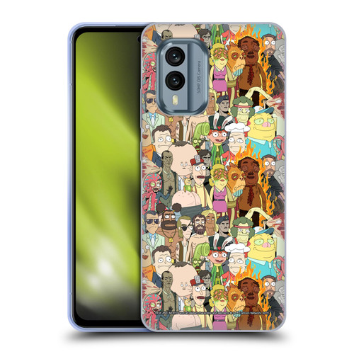 Rick And Morty Season 3 Graphics Interdimensional Space Cable Soft Gel Case for Nokia X30