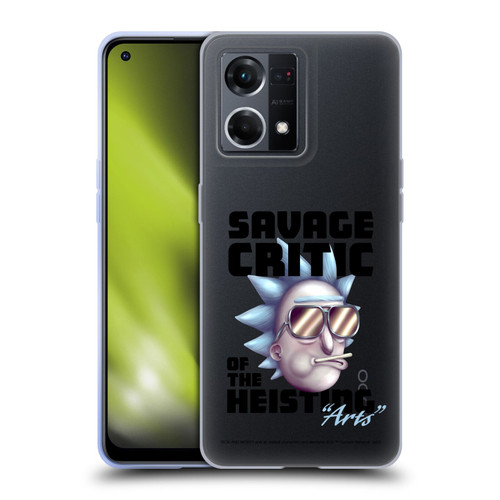 Rick And Morty Season 4 Graphics Savage Critic Soft Gel Case for OPPO Reno8 4G