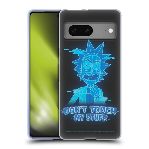 Rick And Morty Season 5 Graphics Don't Touch My Stuff Soft Gel Case for Google Pixel 7