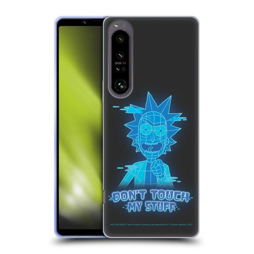 Rick And Morty Season 5 Graphics Don't Touch My Stuff Soft Gel Case for Sony Xperia 1 IV