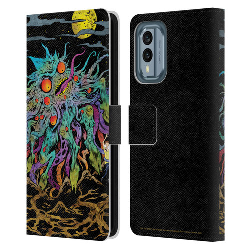 Rick And Morty Season 1 & 2 Graphics The Dunrick Horror Leather Book Wallet Case Cover For Nokia X30