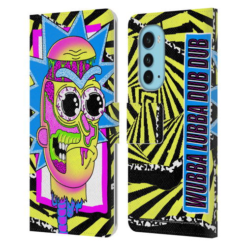 Rick And Morty Season 1 & 2 Graphics Rick Leather Book Wallet Case Cover For Motorola Edge (2022)