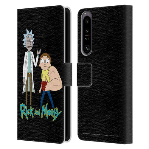 Rick And Morty Season 3 Character Art Rick and Morty Leather Book Wallet Case Cover For Sony Xperia 1 IV