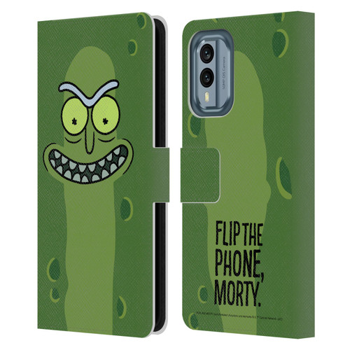 Rick And Morty Season 3 Graphics Pickle Rick Leather Book Wallet Case Cover For Nokia X30