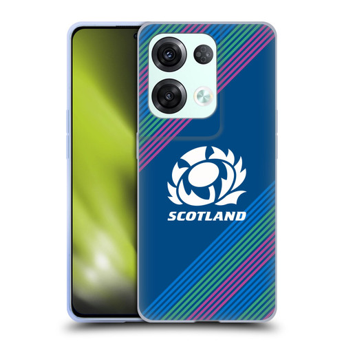 Scotland Rugby Graphics Stripes Soft Gel Case for OPPO Reno8 Pro