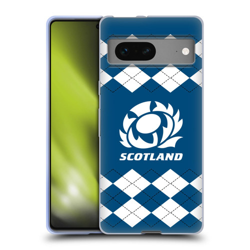 Scotland Rugby Logo 2 Argyle Soft Gel Case for Google Pixel 7