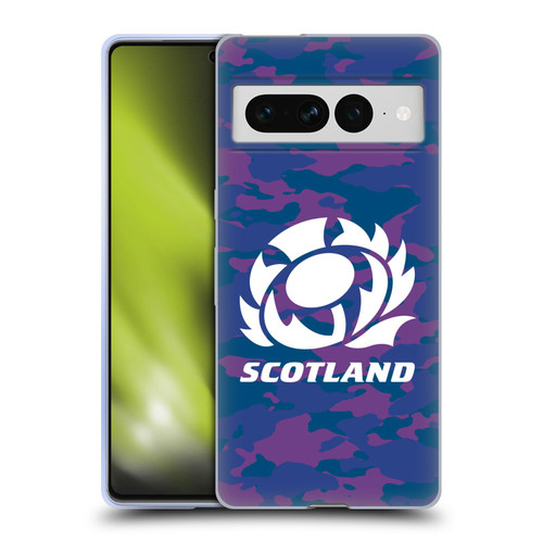 Scotland Rugby Logo 2 Camouflage Soft Gel Case for Google Pixel 7 Pro