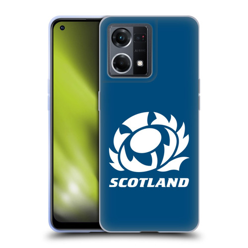 Scotland Rugby Logo 2 Plain Soft Gel Case for OPPO Reno8 4G