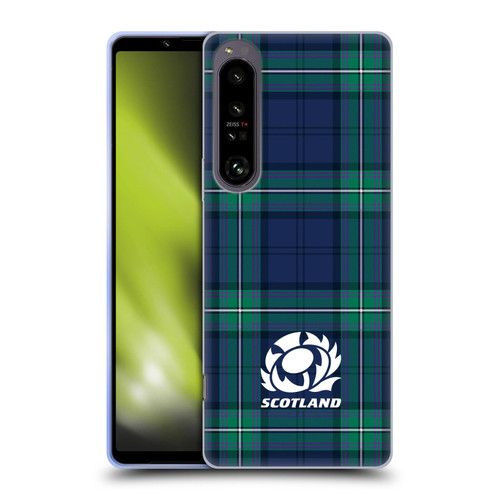 Scotland Rugby Logo 2 Tartans Soft Gel Case for Sony Xperia 1 IV
