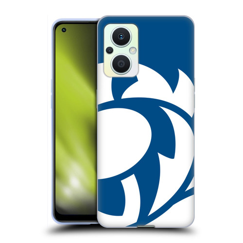 Scotland Rugby Oversized Thistle Saltire Blue Soft Gel Case for OPPO Reno8 Lite