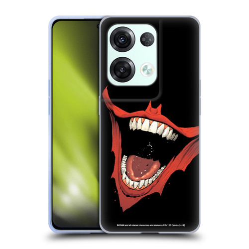 The Joker DC Comics Character Art Laugh Bat Logo Soft Gel Case for OPPO Reno8 Pro