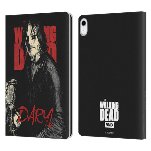 AMC The Walking Dead Season 10 Character Portraits Daryl Leather Book Wallet Case Cover For Apple iPad 10.9 (2022)