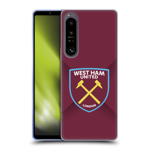 West Ham United FC Crest Gradient Soft Gel Case for Sony Xperia 1 IV