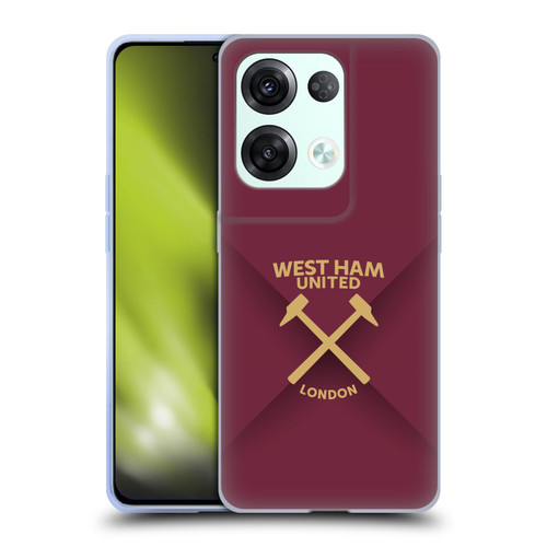 West Ham United FC Hammer Marque Kit Gradient Soft Gel Case for OPPO Reno8 Pro