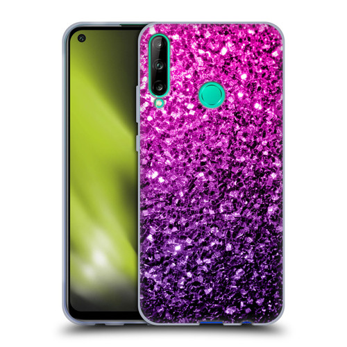 PLdesign Glitter Sparkles Purple Pink Soft Gel Case for Huawei P40 lite E