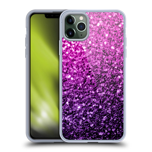 PLdesign Glitter Sparkles Purple Pink Soft Gel Case for Apple iPhone 11 Pro Max