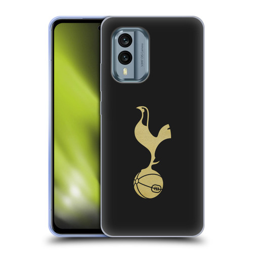 Tottenham Hotspur F.C. Badge Black And Gold Soft Gel Case for Nokia X30