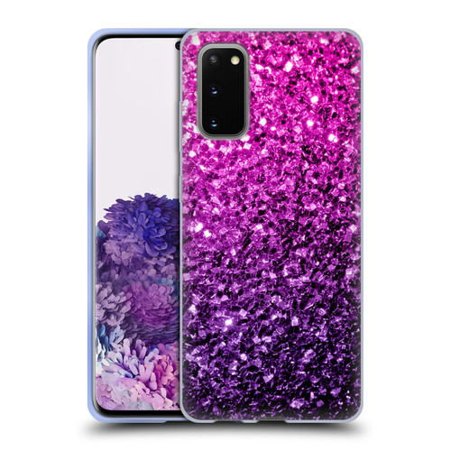 PLdesign Glitter Sparkles Purple Pink Soft Gel Case for Samsung Galaxy S20 / S20 5G
