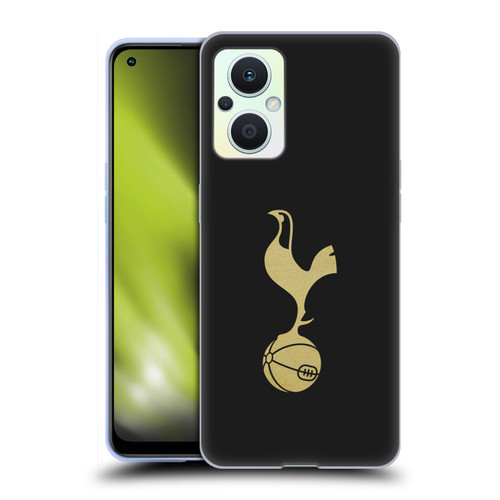 Tottenham Hotspur F.C. Badge Black And Gold Soft Gel Case for OPPO Reno8 Lite