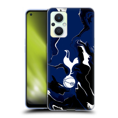Tottenham Hotspur F.C. Badge Marble Soft Gel Case for OPPO Reno8 Lite