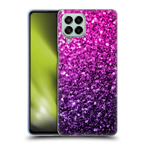 PLdesign Glitter Sparkles Purple Pink Soft Gel Case for Samsung Galaxy M53 (2022)