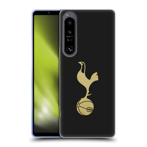 Tottenham Hotspur F.C. Badge Black And Gold Soft Gel Case for Sony Xperia 1 IV