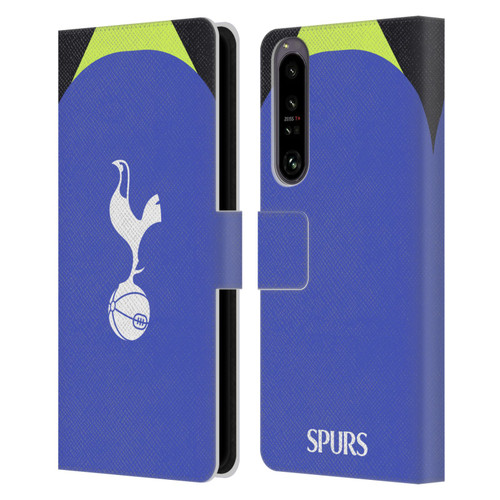 Tottenham Hotspur F.C. 2022/23 Badge Kit Away Leather Book Wallet Case Cover For Sony Xperia 1 IV