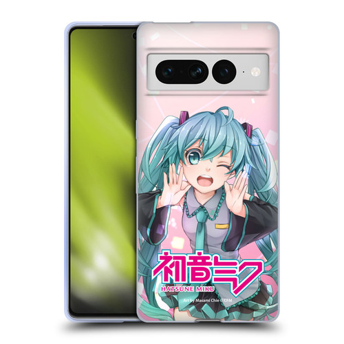 Hatsune Miku Graphics Wink Soft Gel Case for Google Pixel 7 Pro