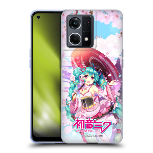 Hatsune Miku Graphics Sakura Soft Gel Case for OPPO Reno8 4G