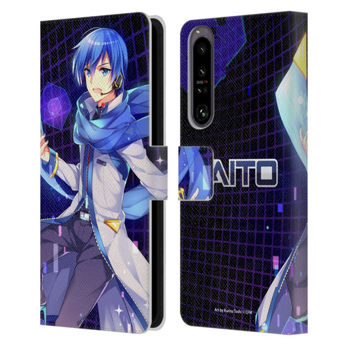 Hatsune Miku Characters Kaito Leather Book Wallet Case Cover For Sony Xperia 1 IV