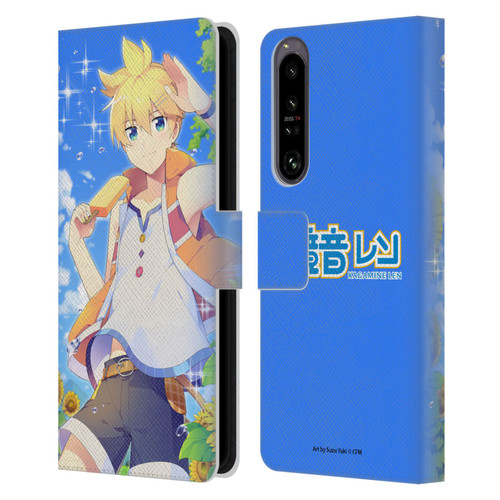 Hatsune Miku Characters Kagamine Len Leather Book Wallet Case Cover For Sony Xperia 1 IV