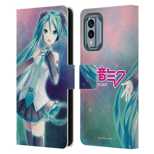 Hatsune Miku Graphics Nebula Leather Book Wallet Case Cover For Nokia X30