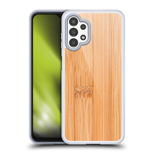 PLdesign Wood And Rust Prints Light Brown Bamboo Soft Gel Case for Samsung Galaxy A13 (2022)