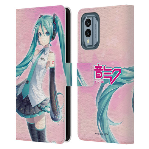 Hatsune Miku Graphics Star Leather Book Wallet Case Cover For Nokia X30