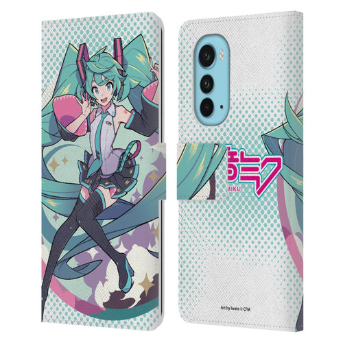 Hatsune Miku Graphics Pastels Leather Book Wallet Case Cover For Motorola Edge (2022)