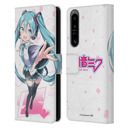 Hatsune Miku Graphics Cute Leather Book Wallet Case Cover For Sony Xperia 1 IV