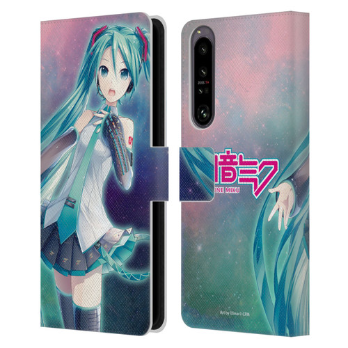 Hatsune Miku Graphics Nebula Leather Book Wallet Case Cover For Sony Xperia 1 IV