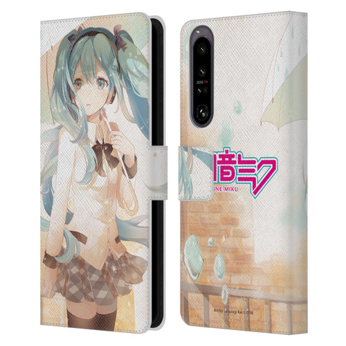 Hatsune Miku Graphics Rain Leather Book Wallet Case Cover For Sony Xperia 1 IV