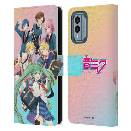 Hatsune Miku Virtual Singers High School Leather Book Wallet Case Cover For Nokia X30