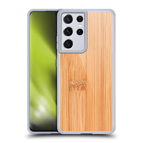 PLdesign Wood And Rust Prints Light Brown Bamboo Soft Gel Case for Samsung Galaxy S21 Ultra 5G