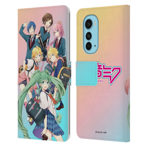 Hatsune Miku Virtual Singers High School Leather Book Wallet Case Cover For Motorola Edge (2022)