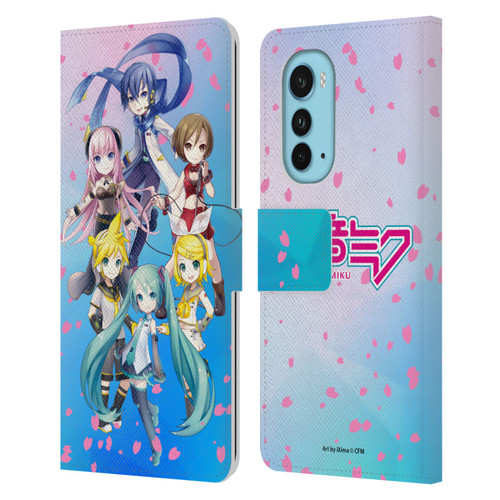 Hatsune Miku Virtual Singers Sakura Leather Book Wallet Case Cover For Motorola Edge (2022)