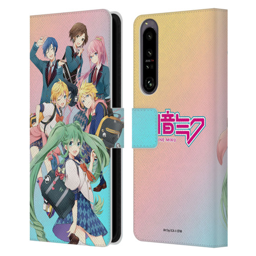 Hatsune Miku Virtual Singers High School Leather Book Wallet Case Cover For Sony Xperia 1 IV