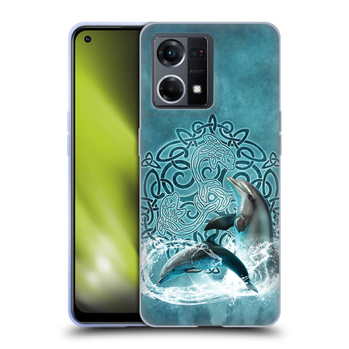 Brigid Ashwood Celtic Wisdom Dolphin Soft Gel Case for OPPO Reno8 4G