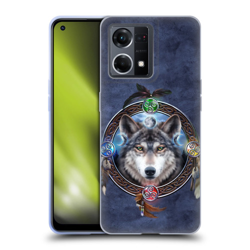 Brigid Ashwood Celtic Wisdom Wolf Guide Soft Gel Case for OPPO Reno8 4G