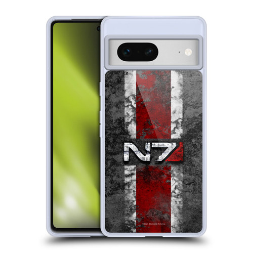 EA Bioware Mass Effect Graphics N7 Logo Distressed Soft Gel Case for Google Pixel 7