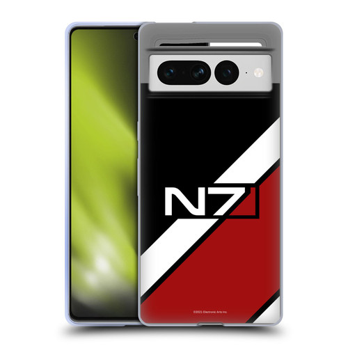EA Bioware Mass Effect Graphics N7 Logo Stripes Soft Gel Case for Google Pixel 7 Pro