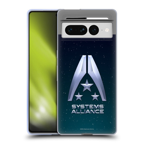 EA Bioware Mass Effect Graphics Systems Alliance Logo Soft Gel Case for Google Pixel 7 Pro