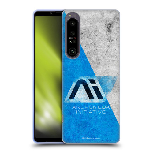 EA Bioware Mass Effect Andromeda Graphics Initiative Distressed Soft Gel Case for Sony Xperia 1 IV
