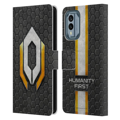 EA Bioware Mass Effect Graphics Cerberus Logo Leather Book Wallet Case Cover For Nokia X30